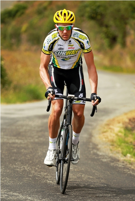 Backing up from a challenging Tour of Southland last week, SUBWAY&#174; Pro Cycling's Nick Lovegrove won Northland's 110 kilometre Fred Ogle Memorial Ride yesterday for the third year in a row.